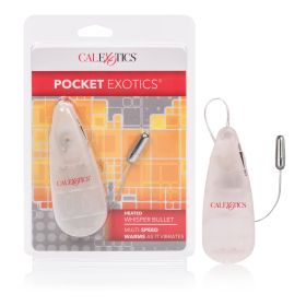 Pocket Exotics Heated Whisper Bullet - Clear