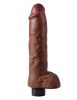 King Cock 10-Inch Vibrating Cock With Balls -  Brown