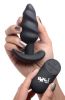 21x Silicone Swirl Plug With Remote -Black