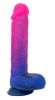 Naughty Bits Ombre Hombre XL Vibrating Dildo -  -  Pink/purple