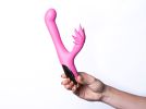 Maui 420 Series - Dual Motor G-Spot Pot Leaf - Rechargeable Vibrator - Pink