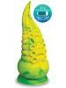 Alien Nation Octopod Silicone Rechargeable  Vibrating Creature Dildo - Yellow and Green